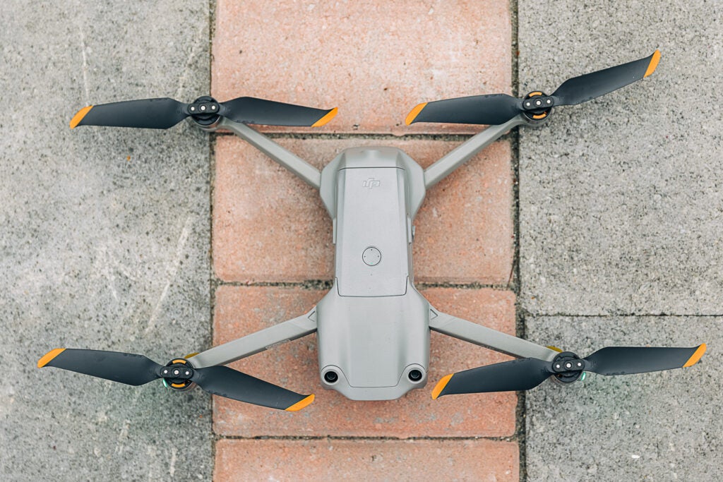 DJI Mavic Air 2S Drone sitting flat on the ground