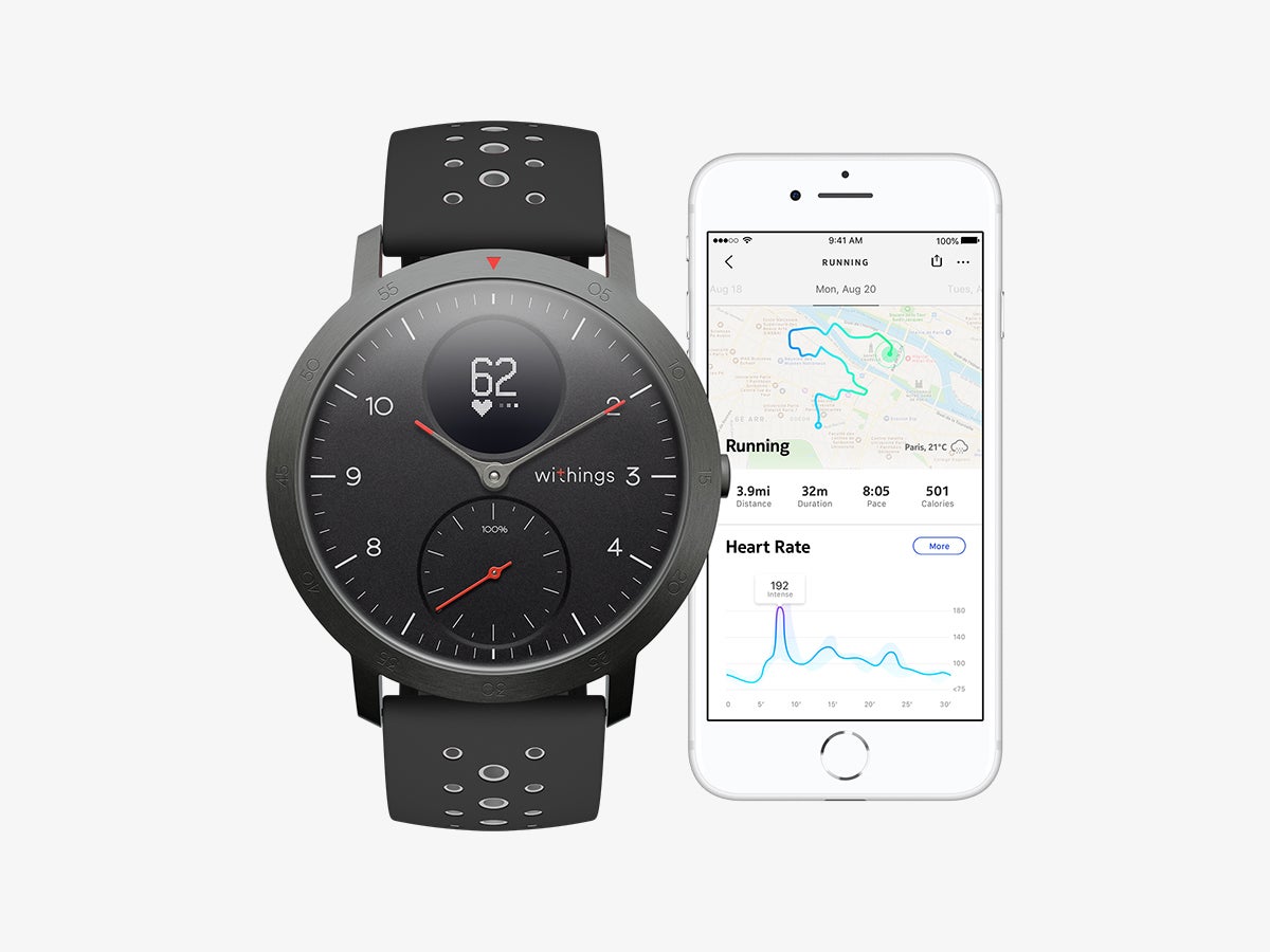 a Withings hybrid watch