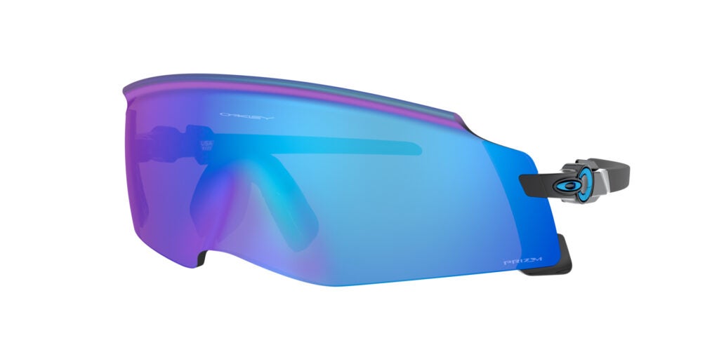Oakley Kato sunglasses with blue lenses on white