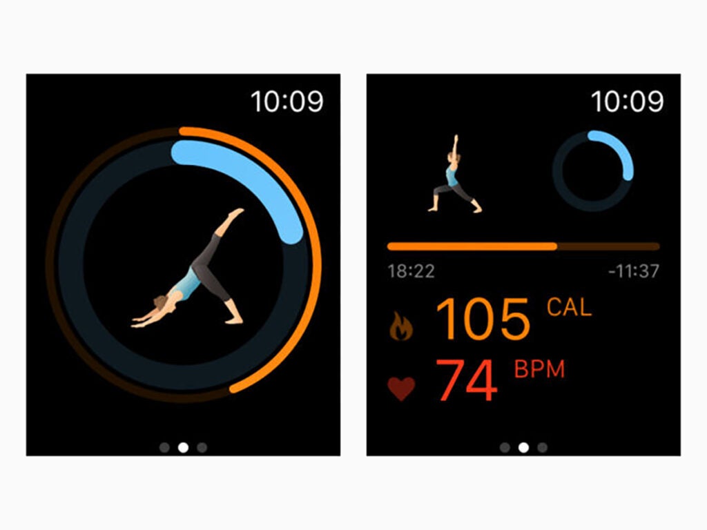 Pocket Yoga Apple Watch app screen