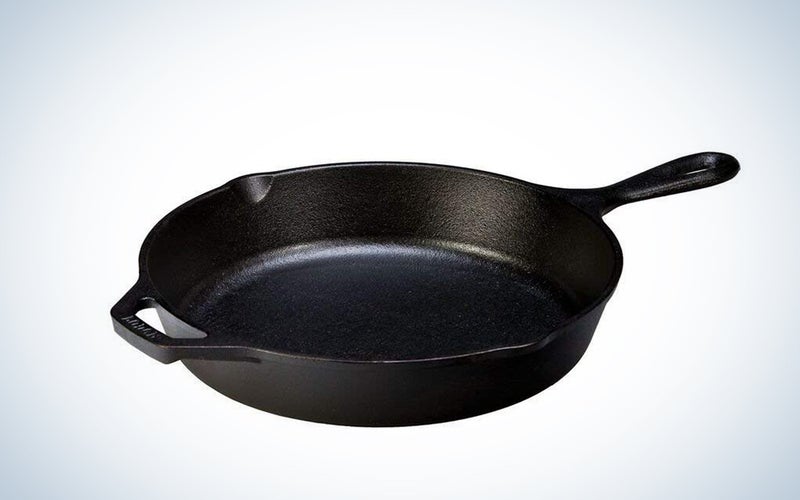 A cast iron pan