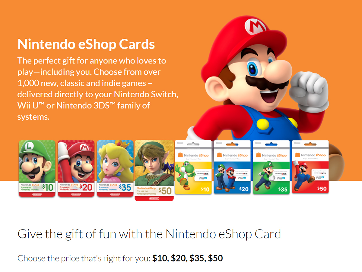 Nintendo eShop gift