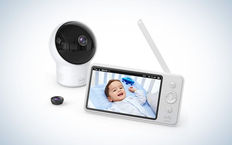 HD baby video monitor with night vision and smart alerts