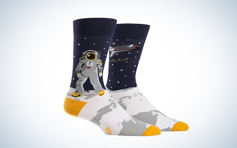 socks with astronauts on them