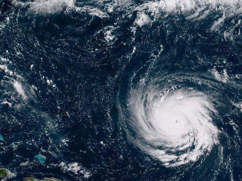 Hurricane Florence in the Atlantic