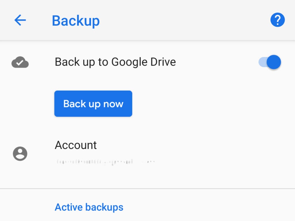 Android backup