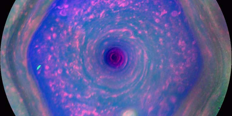 Megapixels: Watch Saturn’s hexagonal clouds swirl