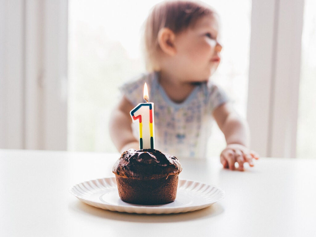 first birthday cupcake