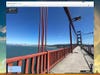 Golden Gate Bridge walkway in Google Maps Street View