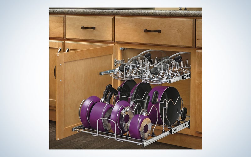 Rev-A-Shelf 21 in. Pull-Out 2-Tier Base Cabinet Cookware Organizer