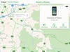 The Find My iPhone map.