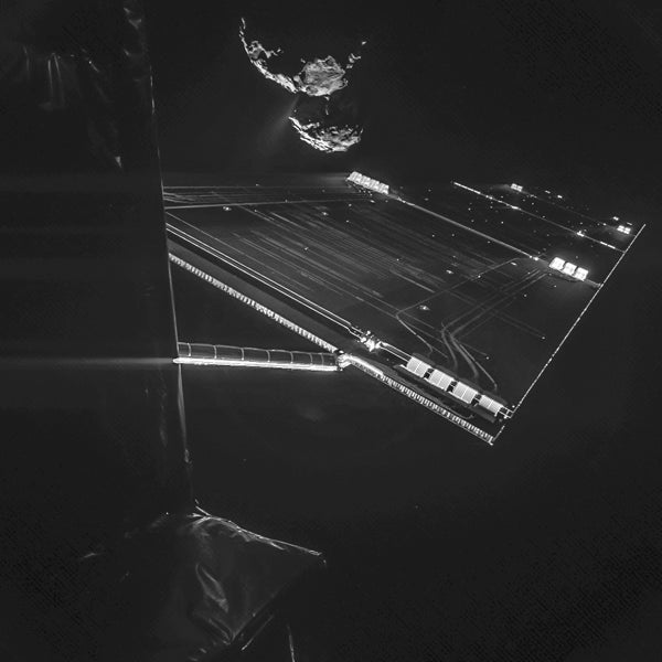 Self-portrait of Rosetta with Comet
