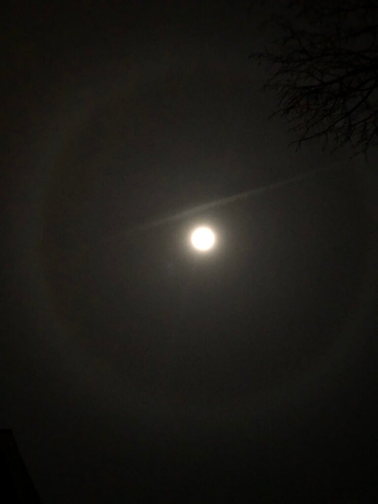 Bad moon photo taken by iPhone 8 Plus
