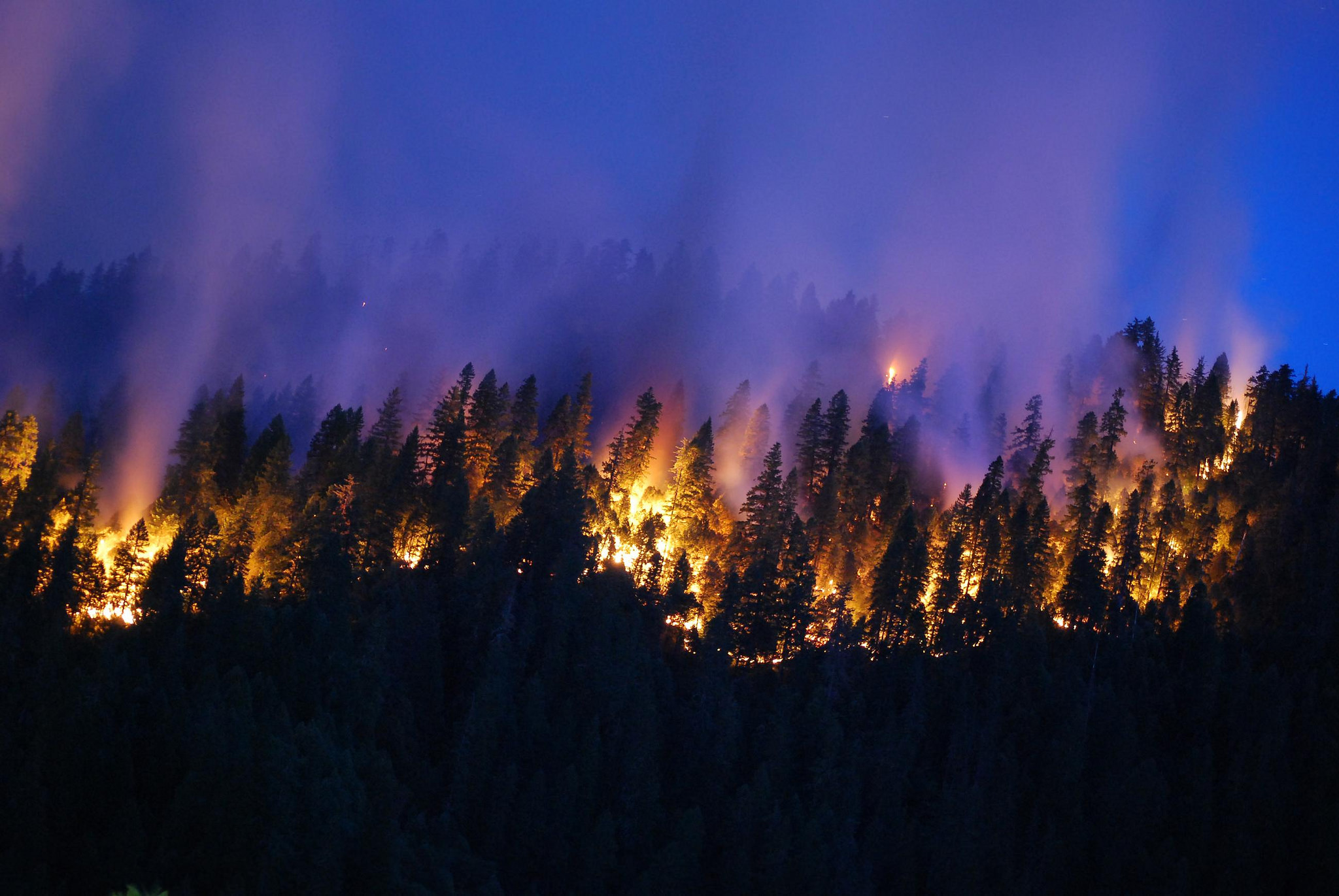 September 2014 Happy Camp Complex Fire in the Klamath National Forest in California.