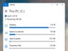 a screenshot of the storage screen on Windows 10