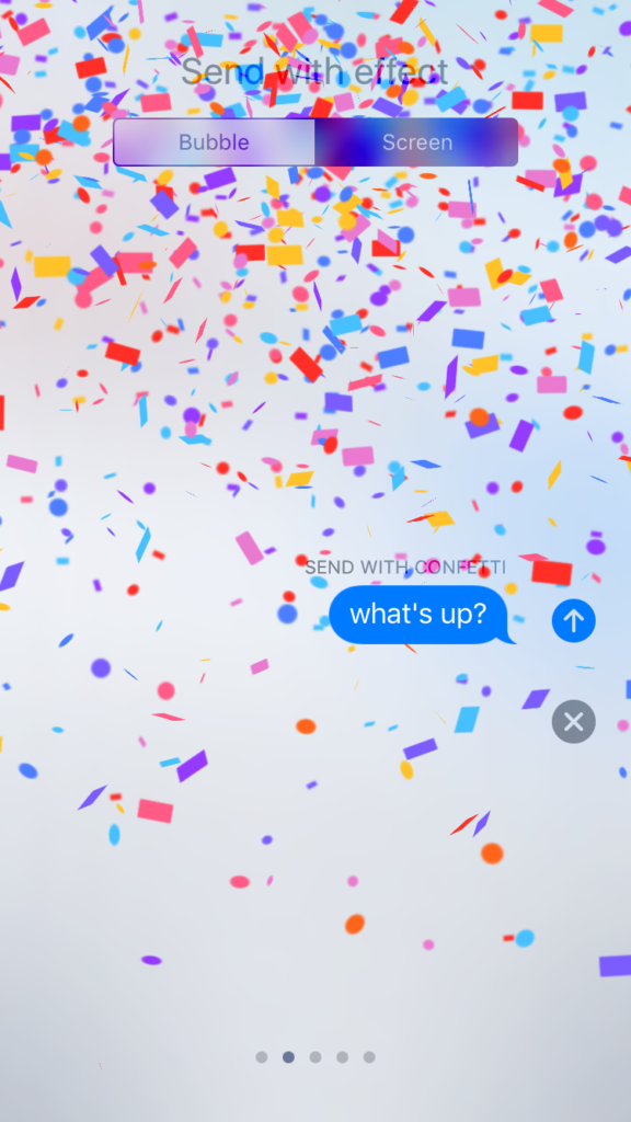 An example animation frame in iMessage.