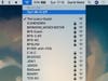 A list of available Wi-Fi networks on an Apple macOS computer.