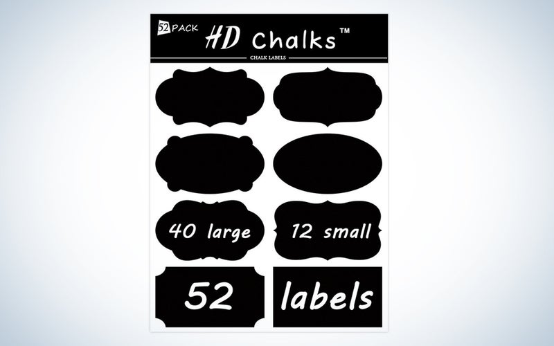 Chalkboard Labels for Mason Jars