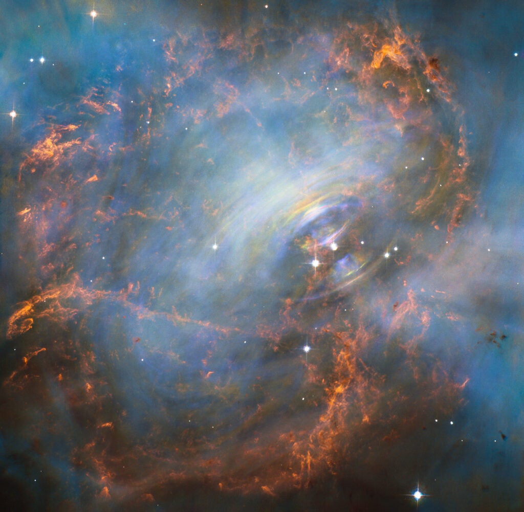 Composite Hubble image of the Crab Nebula