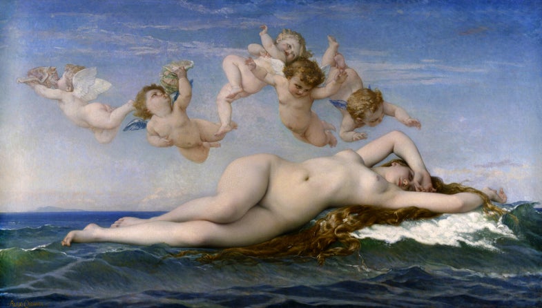 The Birth of Venus painting