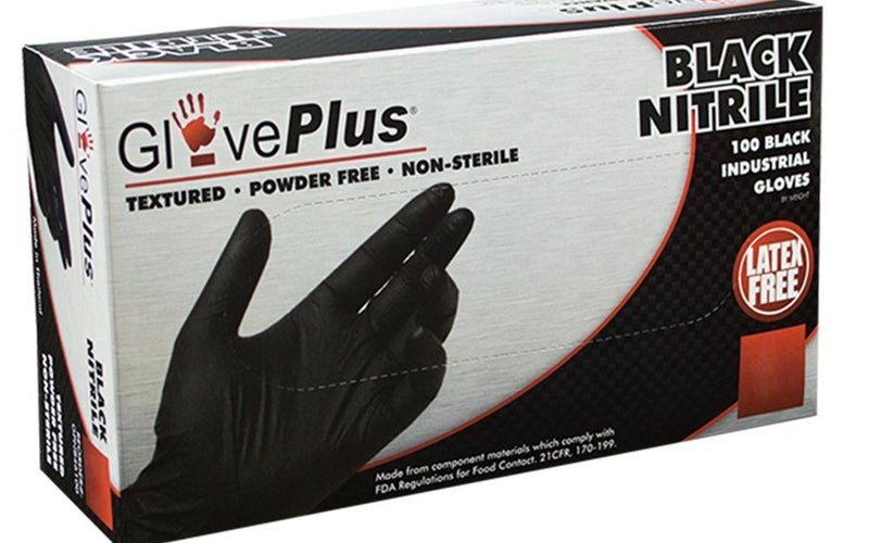 GlovePlus Black Nitrile Gloves