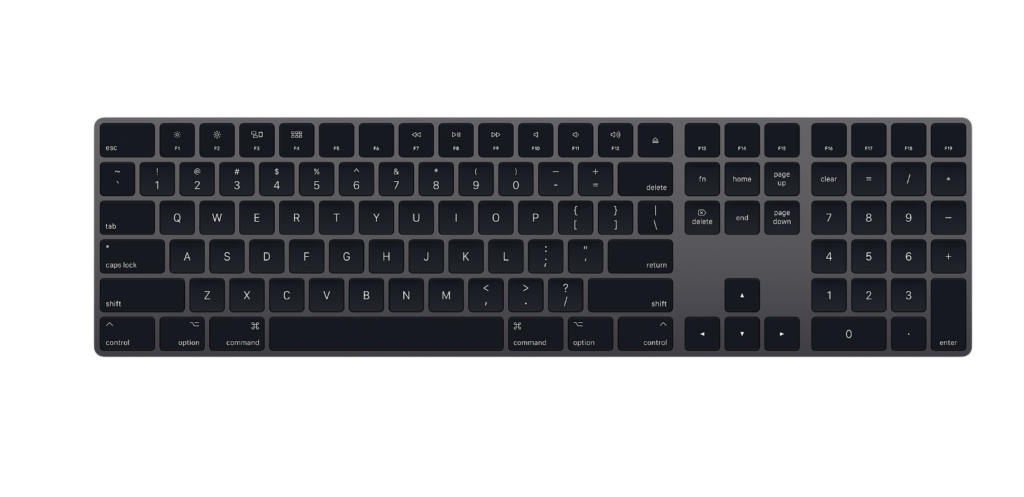 Apple's grey keyboard