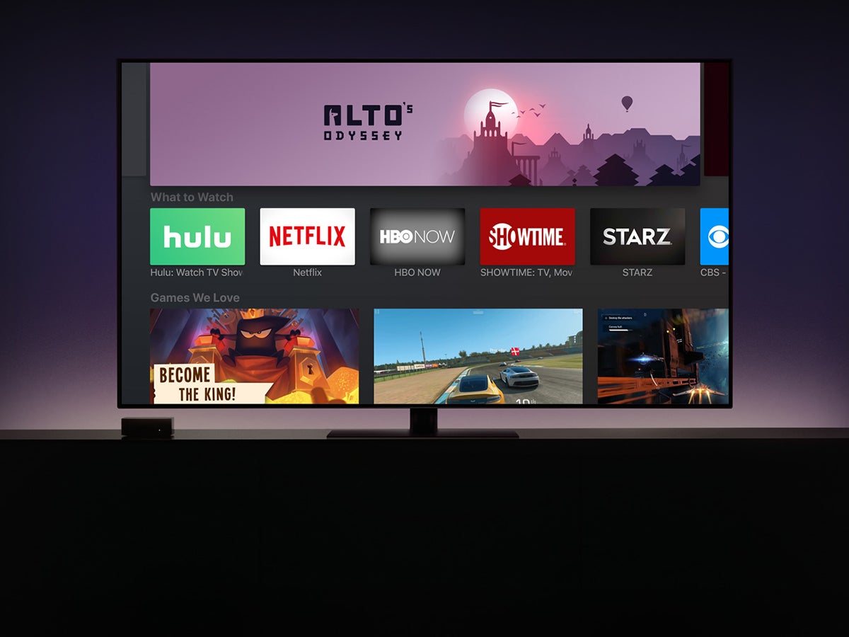 The Apple TV search function