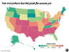 flu season 2018-19 ili map