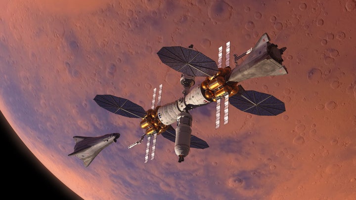 Mars orbiter and landers