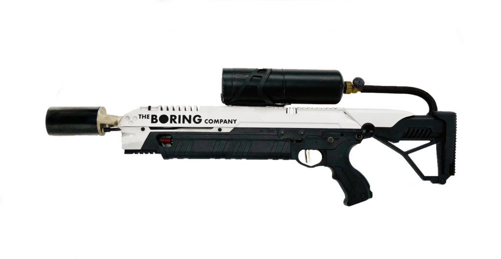 Boring company flame thrower