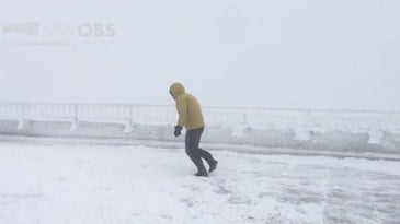 men in the snow