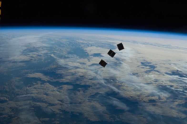 satellites in orbit