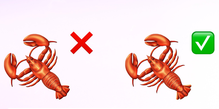 It doesn’t matter how many legs the new lobster emoji has