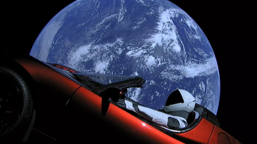 Dust, meteorites, cosmic rays and everything else currently destroying the Tesla in space