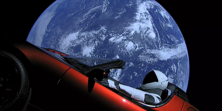 Dust, meteorites, cosmic rays and everything else currently destroying the Tesla in space