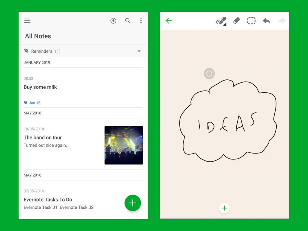 Evernote Android app