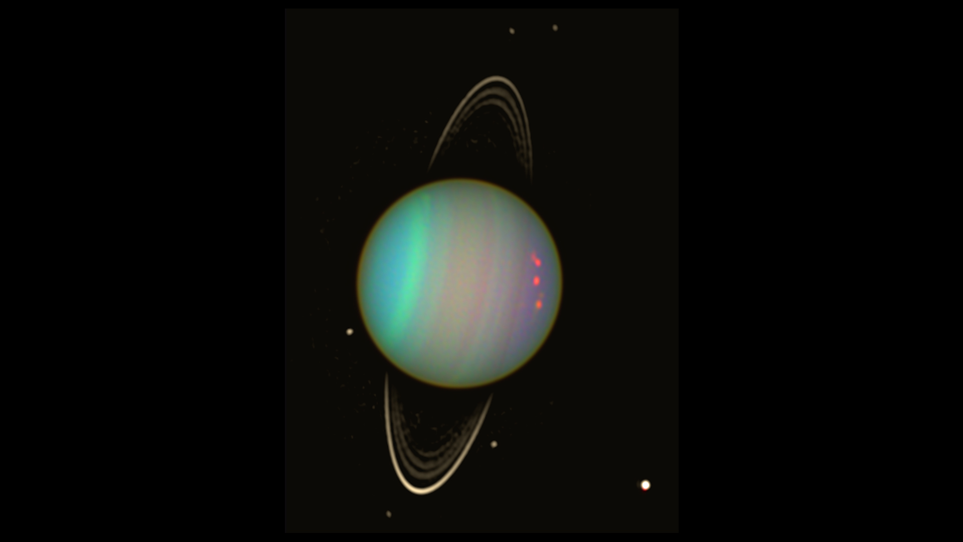 Uranus and its rings imaged by JWST last month [Self-processed] :  r/jameswebb