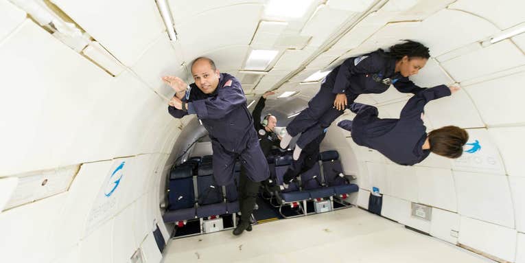 I floated in zero-g with former astronaut Scott Kelly