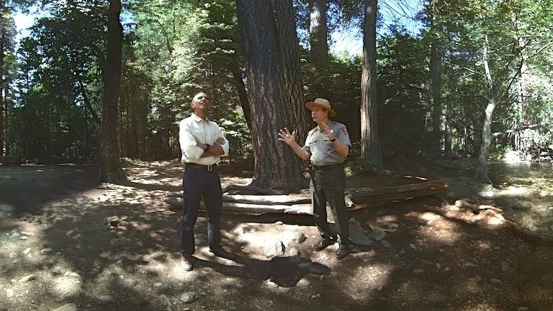 President Obama in Yosemite National Park