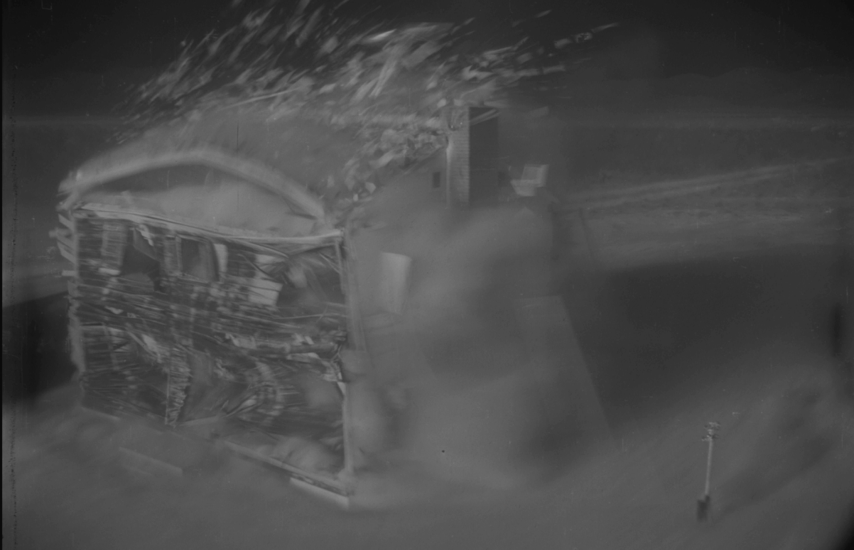 Watch a 1953 nuclear blast test disintegrate a house in high resolution
