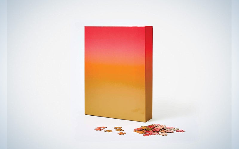Areaware Red and Gold gradient puzzle