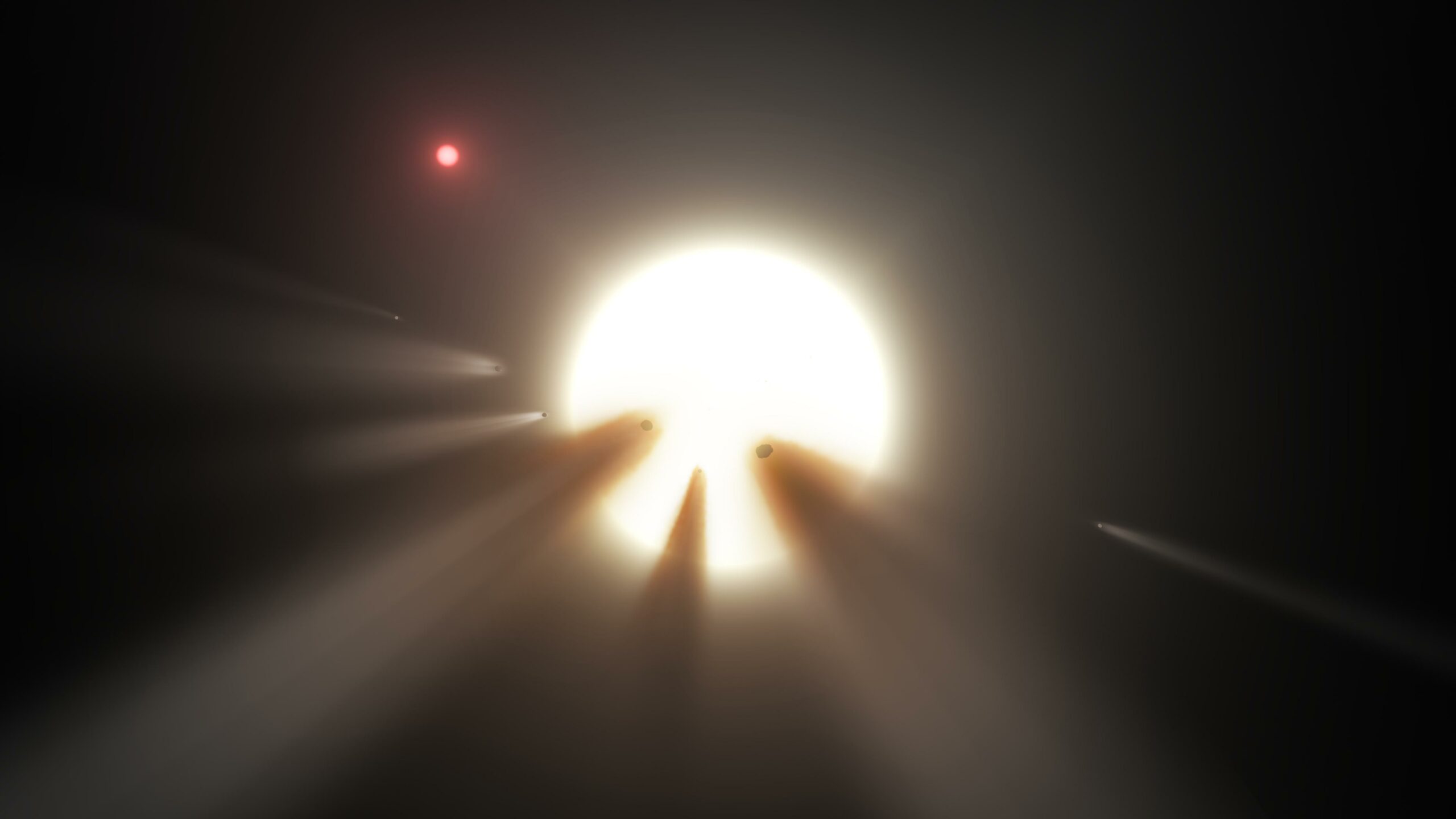 Illustration of the star KIC 8462852