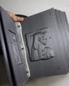 3D-printed book of bas-relief carvings