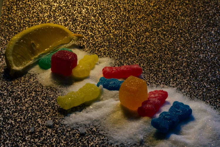 Gummy candy food texture