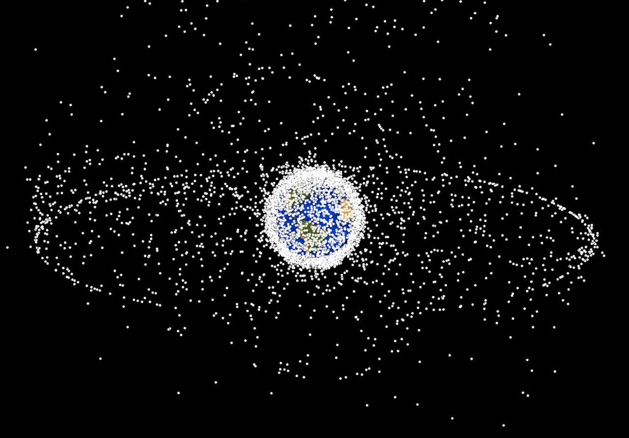 There’s an ’empty trash bag’ circling our planet