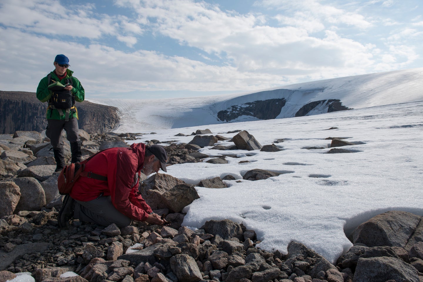 Baffin Island glacier retreat research