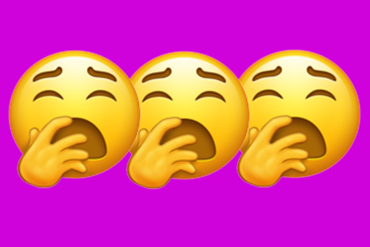 Yawn emoji