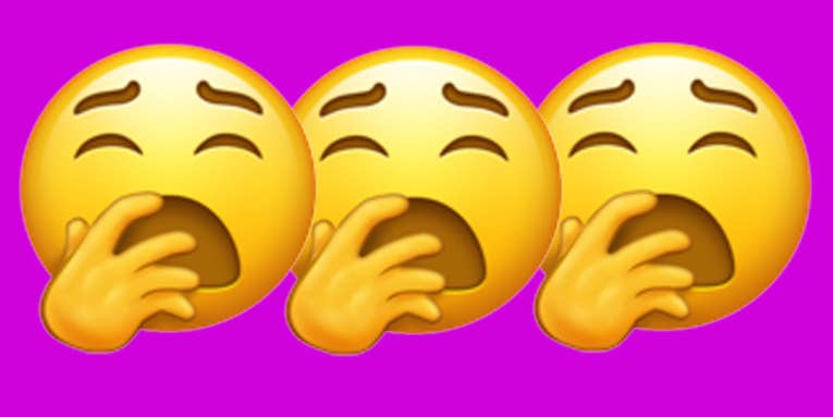 One of the new 2019 Emojis might make you physically yawn