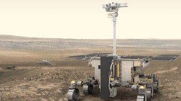 a drawing of a rover on mars