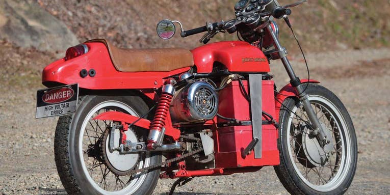 Someone built an electric Harley-Davidson motorcycle in 1978